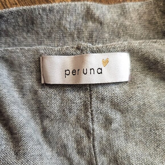 M&S Per Una 41% Wool Blend Long Cardigan, UK10/US6/S Grey - Picture 9 of 11